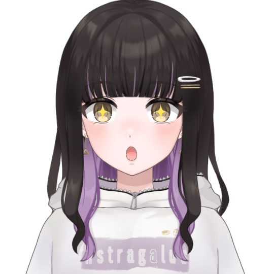 目を輝かせたおしゅ