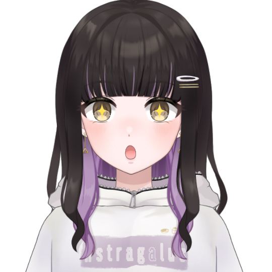 目を輝かせたおしゅ